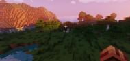 The spawn of seed 9026, where wolves can be seen in the distance (Image via Minecraft)